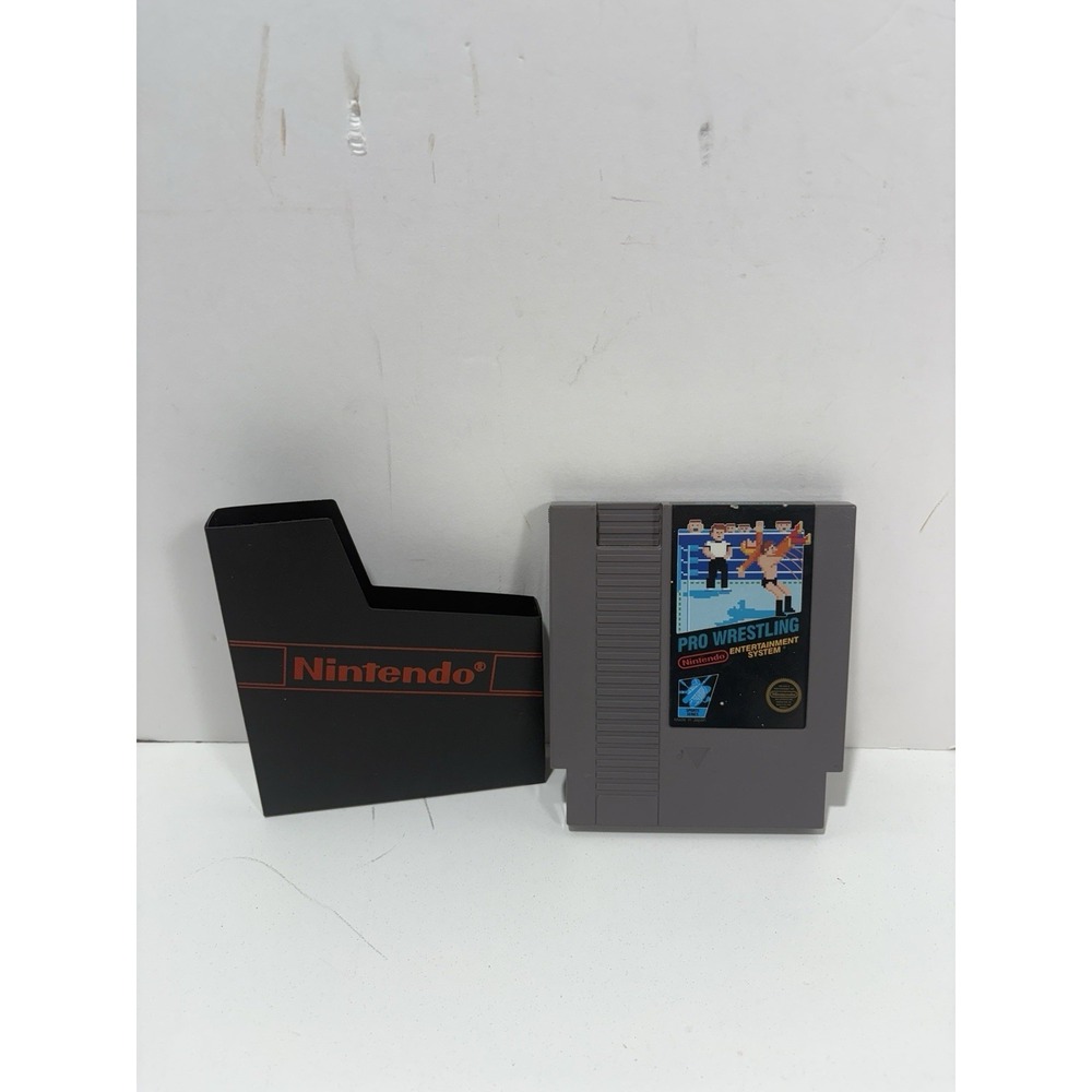 Pro Wrestling NES Nintendo  Cartridge‎ & Original Nintendo Sleeve  Rare